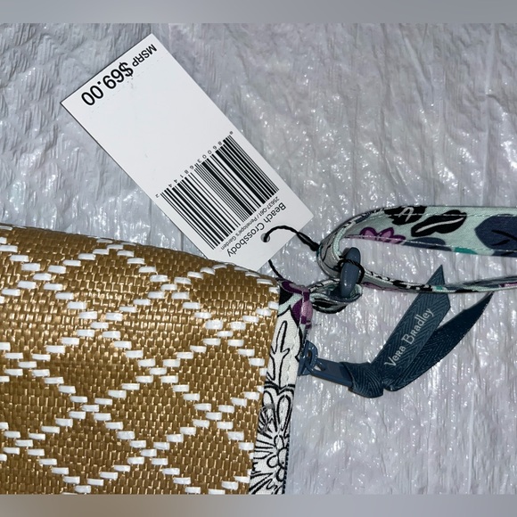 Vera Bradley Brown and Floral Crossbody Bag - Picture 2 of 7